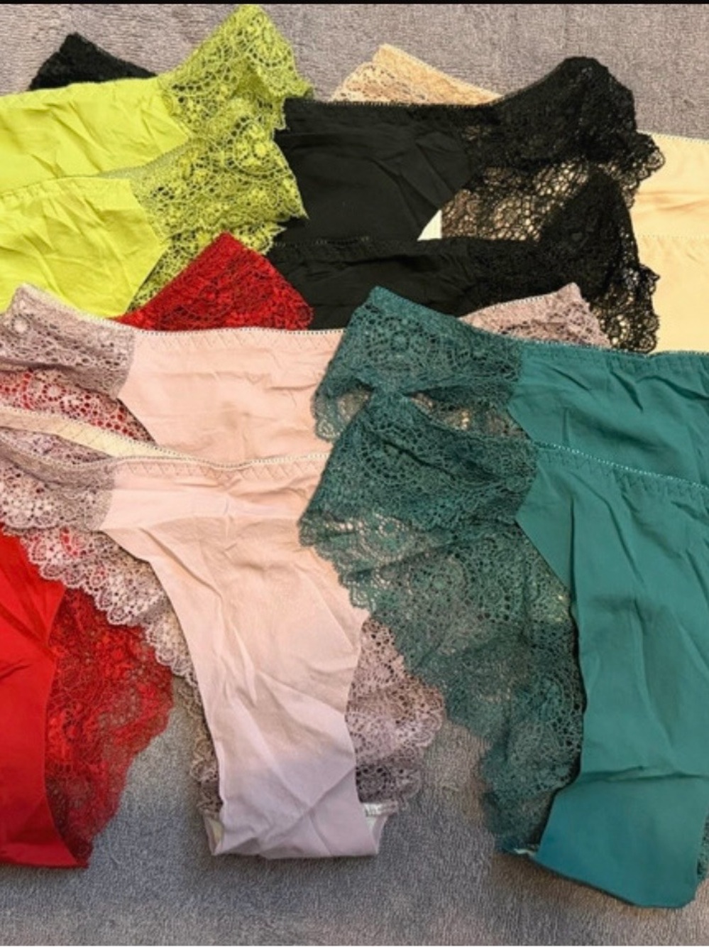 Women's Lace-Trim Bikini Briefs - Multi-Color Pack